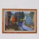 Original Swedish Oil on Panel – “House and Stream” by Pelle Nilsson, Dated