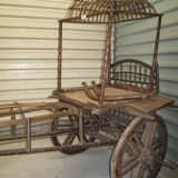 Ancienne charrue à chameau en teak