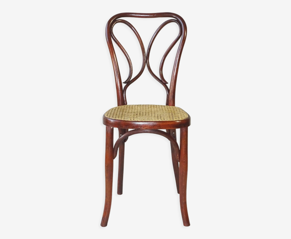 Chaise Fischel N°234, vers 1910 cannée, Art Nouveau bistrot