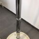Vintage lamppost arc bamboo chrome and opaline 1970