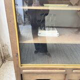 XXL oak display cabinet