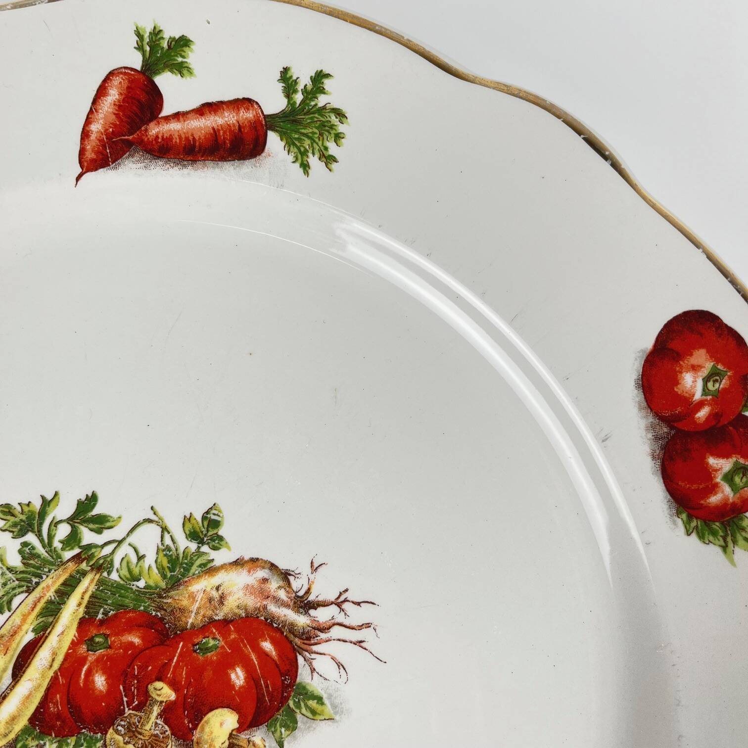 KG Lunéville round platter "Le Potager", 1950/70