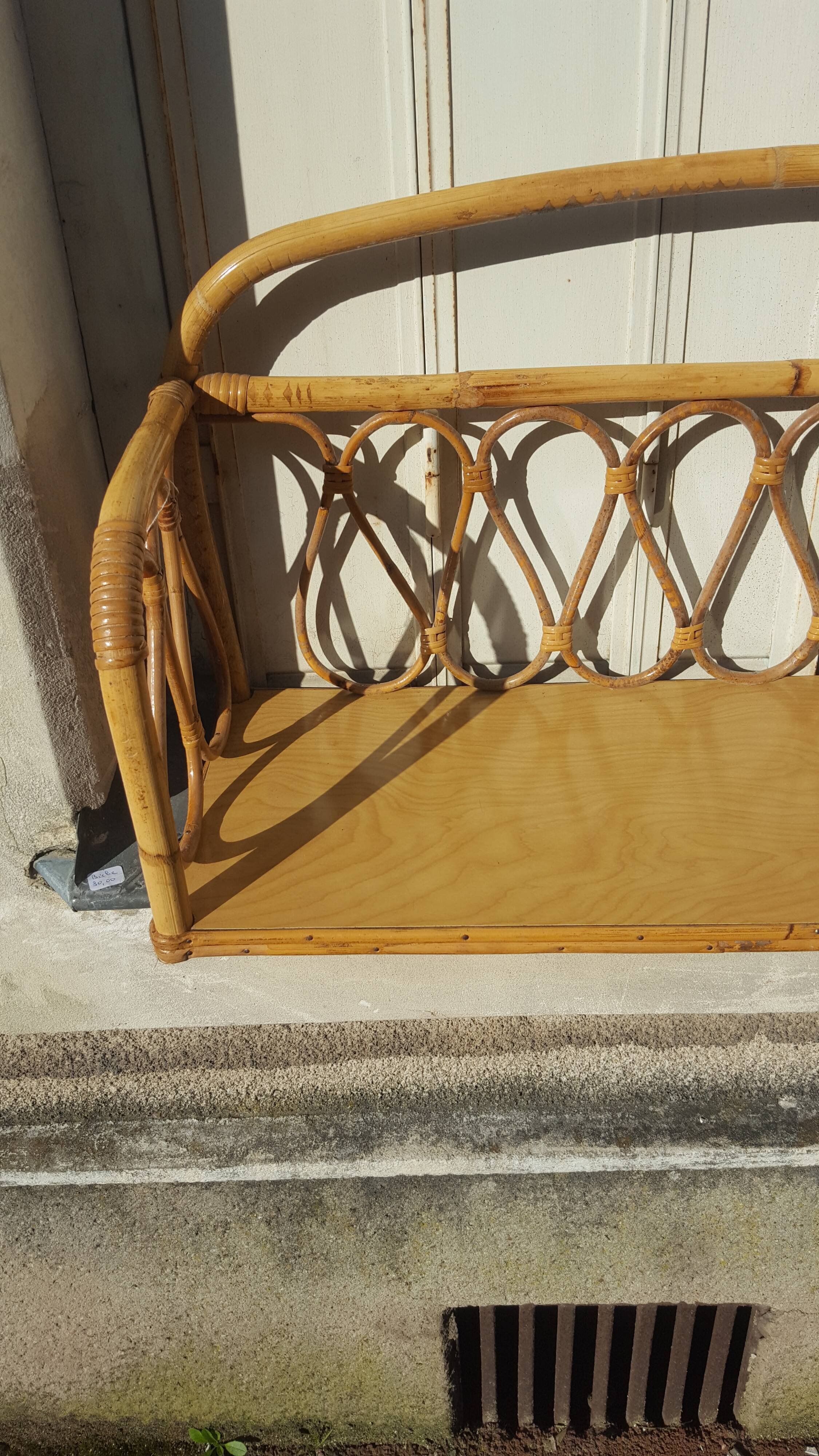 Large rattan shelf year 60