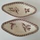 Two vintage U&C Sarreguemines Buffon model dishes