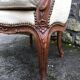 Fauteuil bergère à oreilles Louis XV