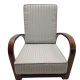 Fauteuil Ajustable H-70 en Bois Courbé en Noyer par Jindrich Halabala, 1930s