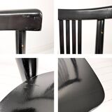 Lot de 3 chaises bistrot vintage bois courbé, style café viennois 60s