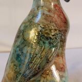 Animal statuette in double-layer lacquered glass by Jean-Noël Bouillet
