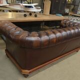 Chesterfield leather sofa
