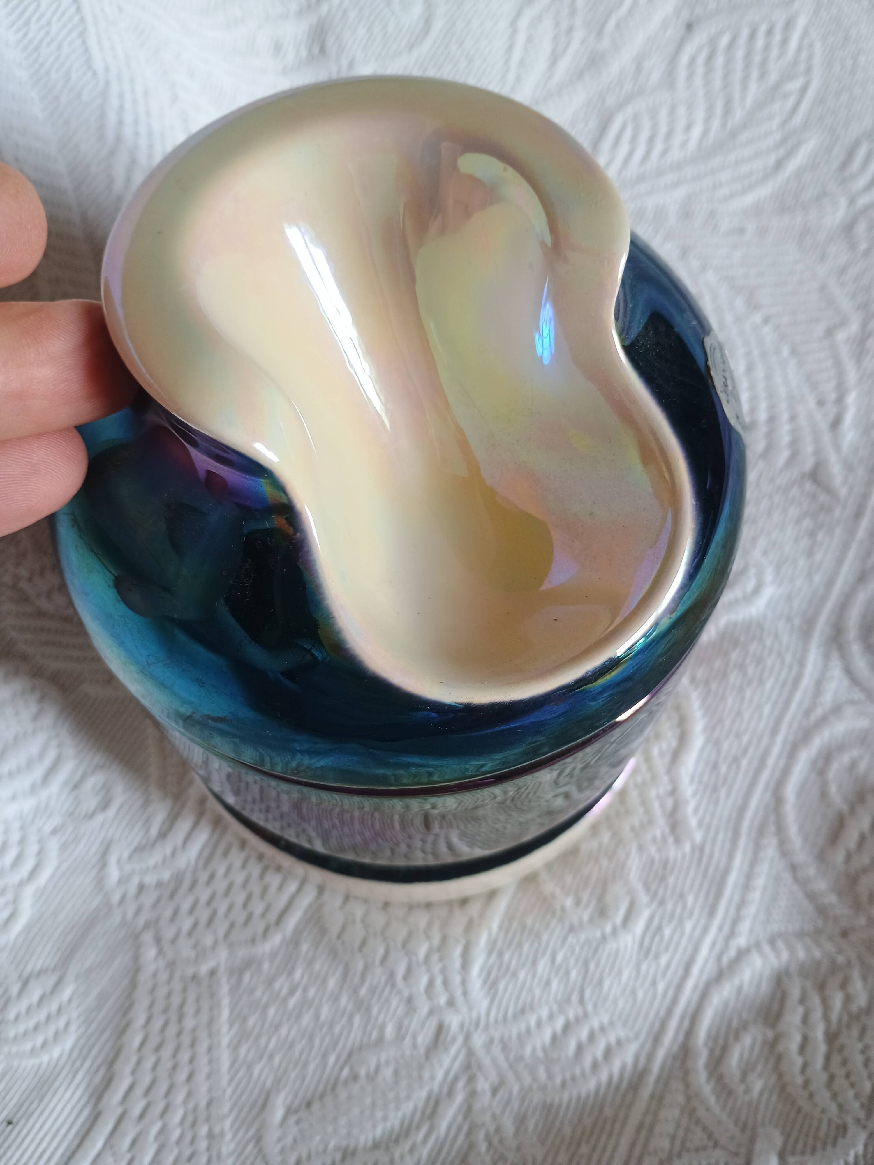 Tobacco Pot - Pipe - Denicotea PG France - Art Ceramic - Blue Earthenware