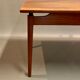 Table haute teck design scandinave 1950