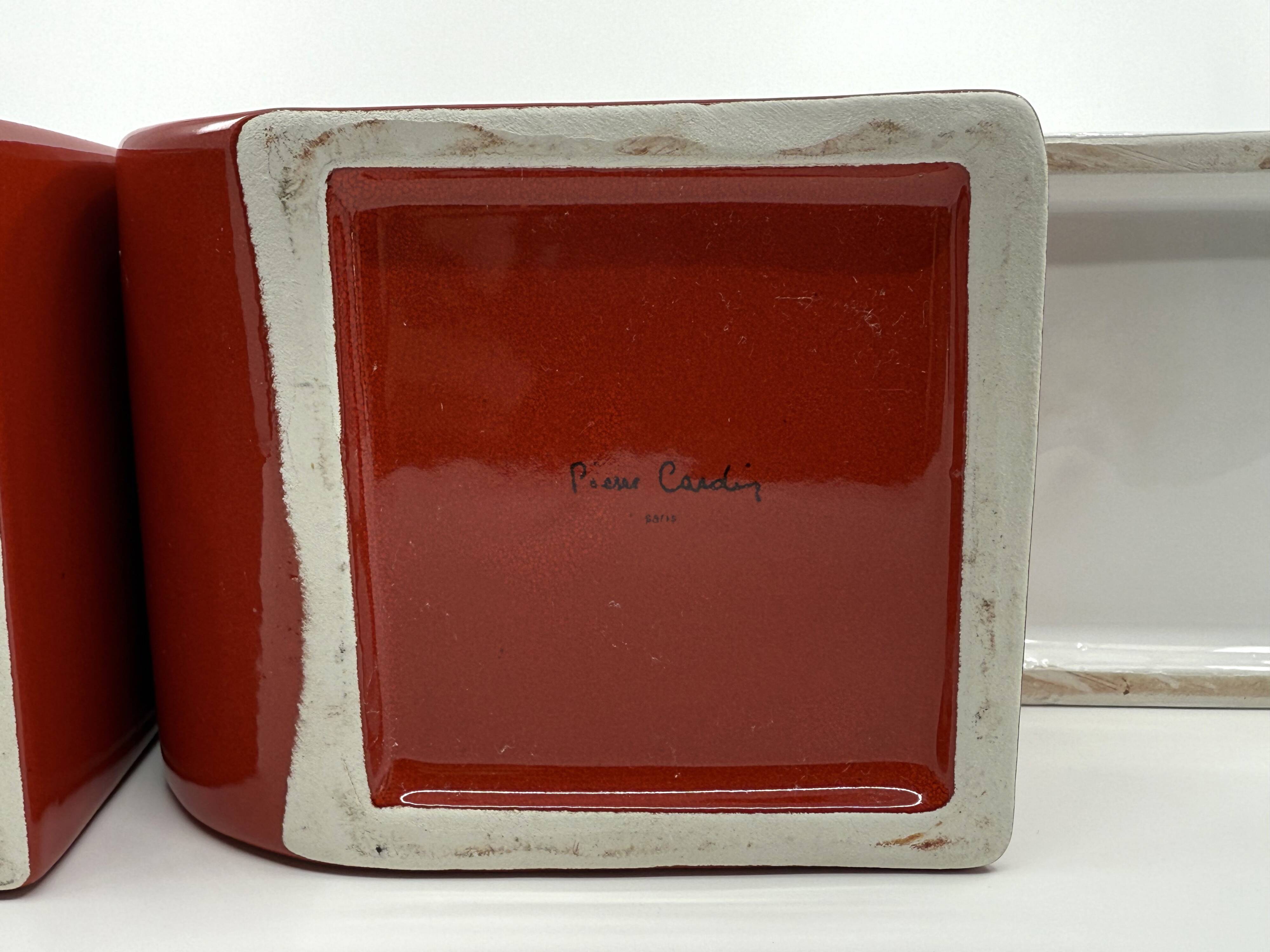 Very rare set of 3 ceramic vases • Pierre Cardin • Circa 1968