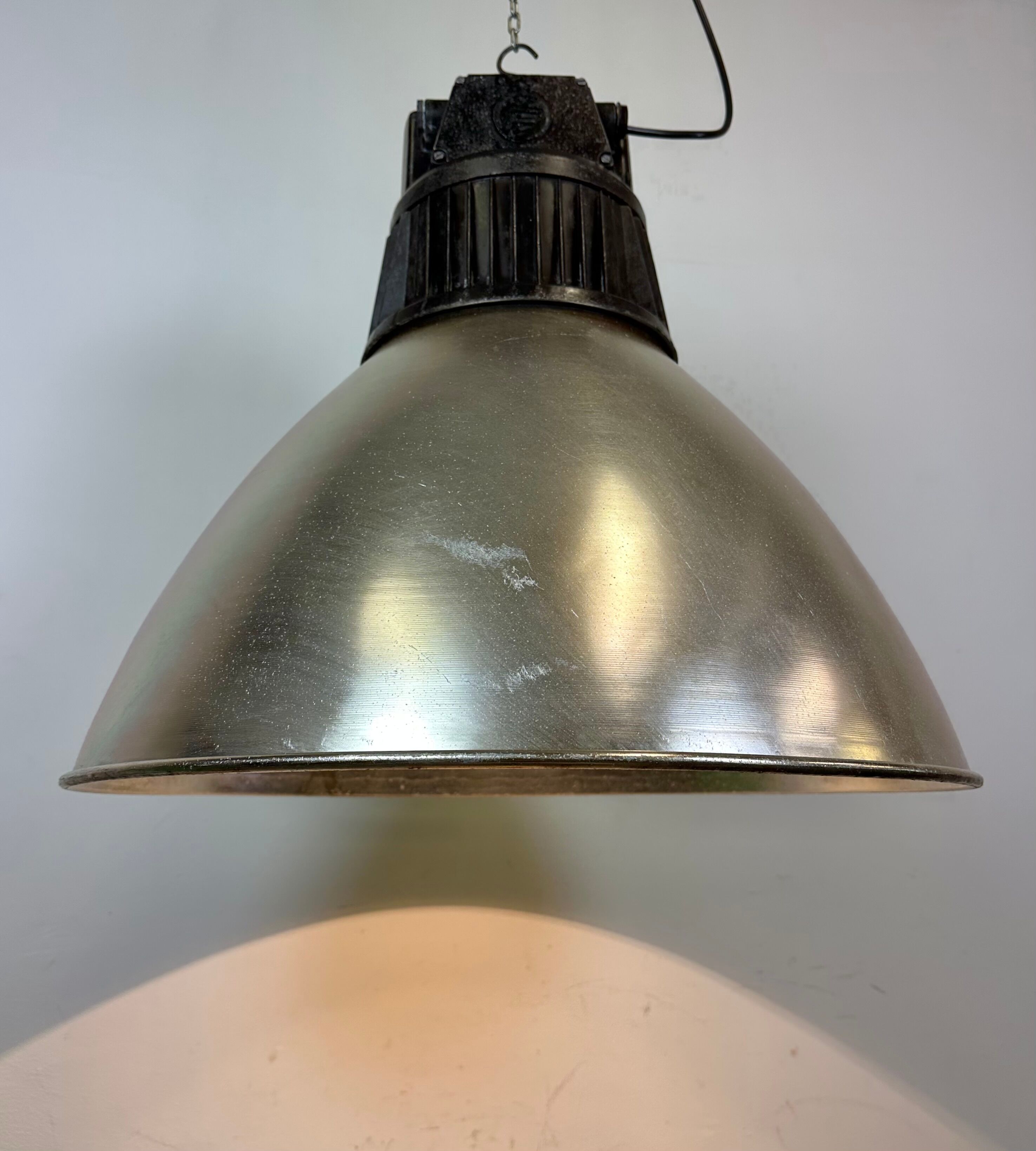 Large Industrial Aluminium Pendant Light from Elektrosvit, 1960s