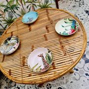 Vintage bamboo rattan table