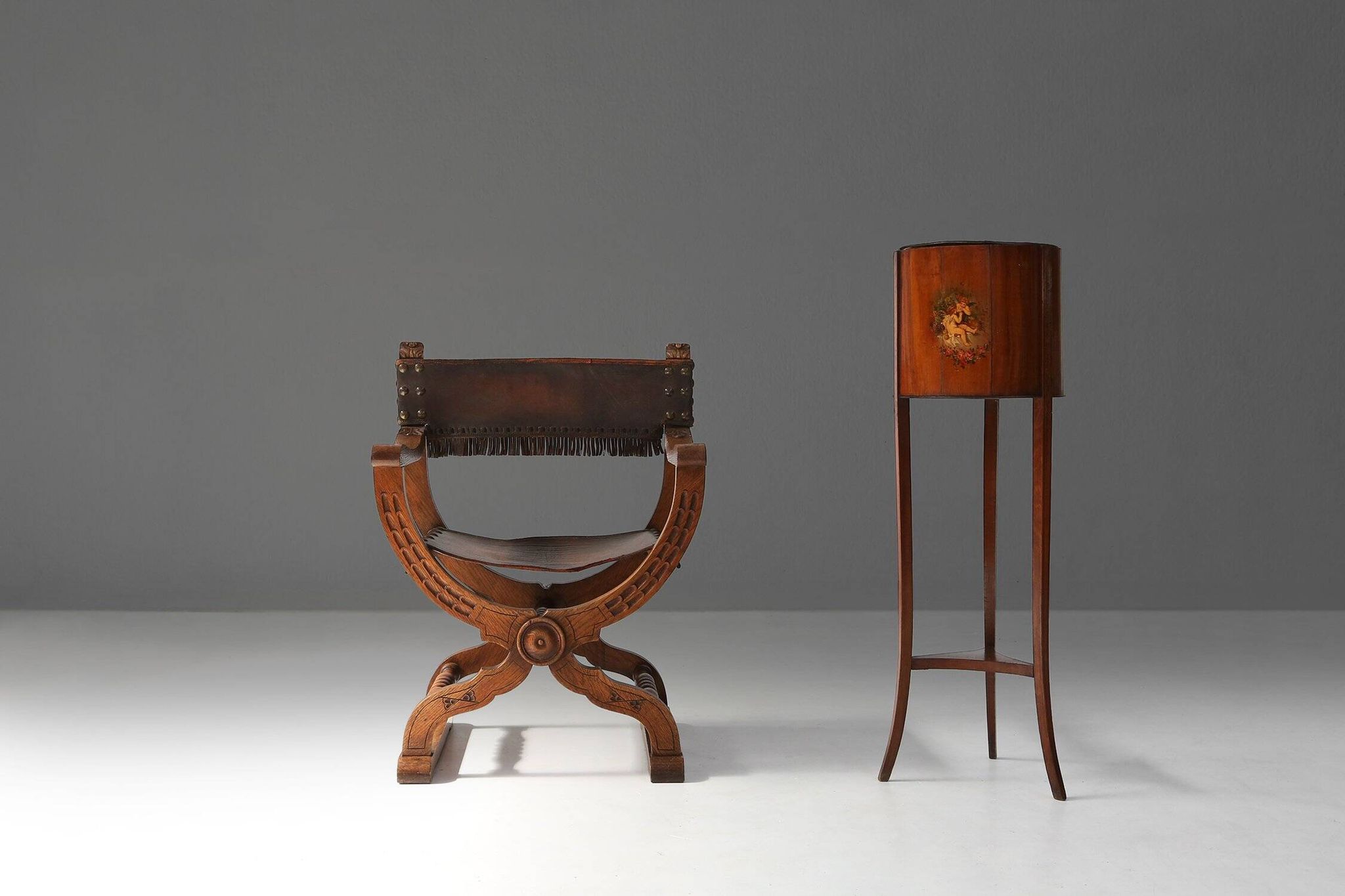 Antique Neo-Renaissance Throne Chair, France 1890s