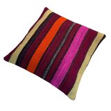 Housse de coussin kilim turc vintage, 40 x 40 cm