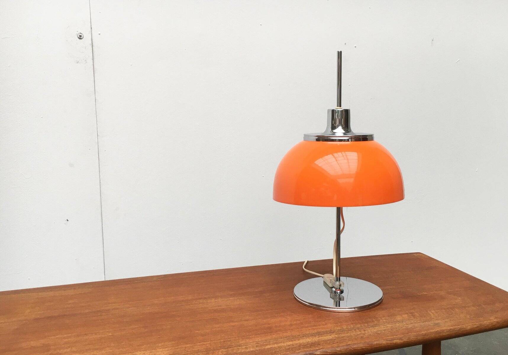 Vintage Space Age table lamp Italian Faro by Guzzini, 1970s