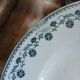 13 mismatched flat plates in ironstone