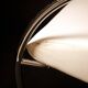 Chrome metal and white sky designer armchair