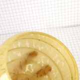 Round yellow Clichy glass lampshade