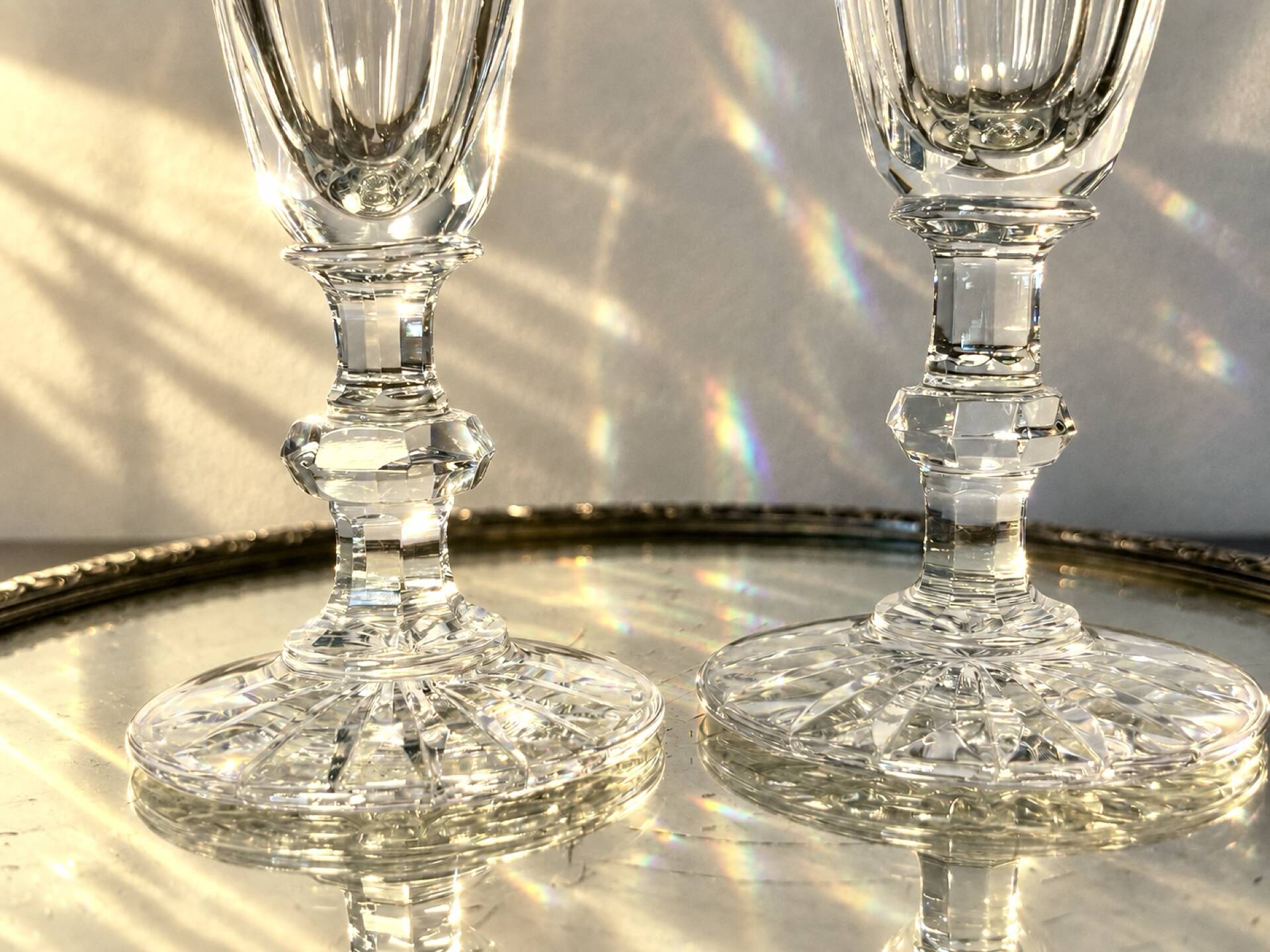 2 verres Saint Louis modèle Trianon