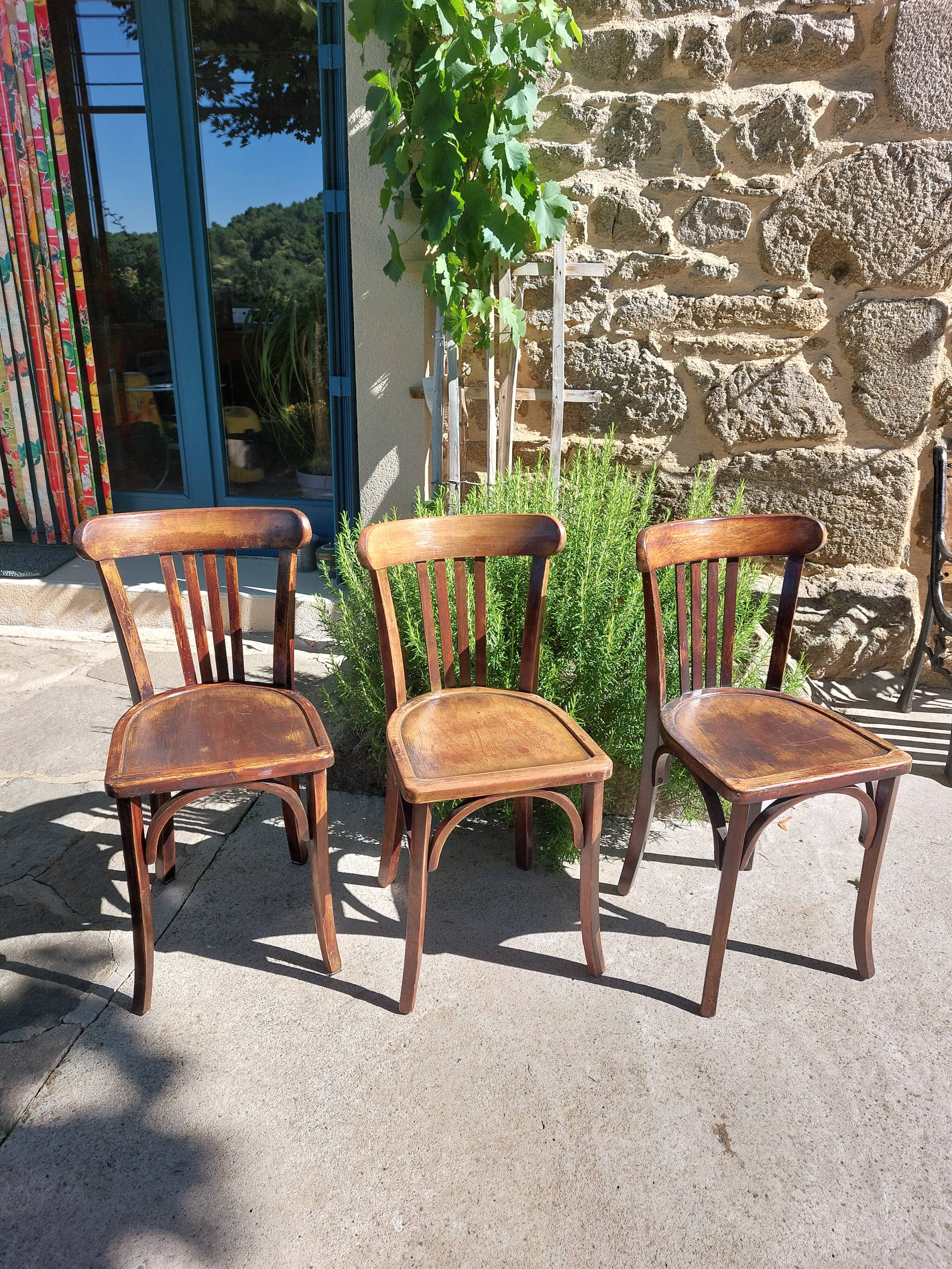 set of 3 bistro chairs