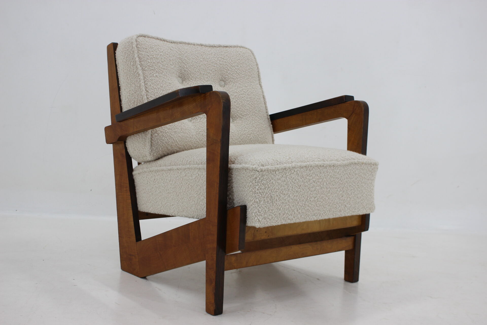 1930's unique cubist armchair, Czechoslovakia