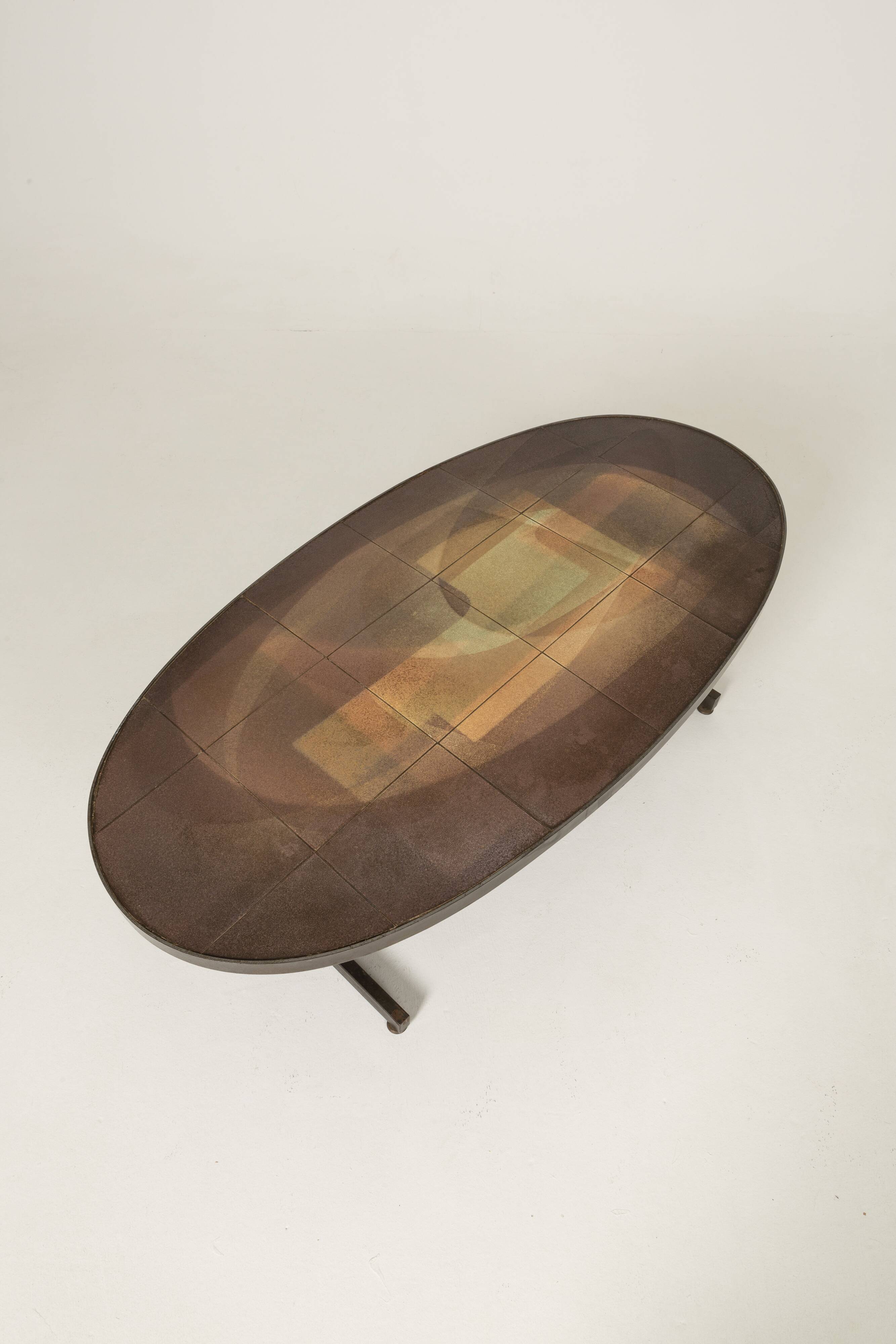 Table basse en céramique Jacques Lignier, 1970