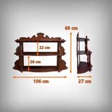 Mahogany Wall Shelf, Louis-Philippe Period – Mid-19th Century