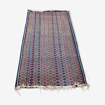 Tapis kilim bleu 200x110cm