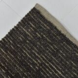 3x11 Vintage Dark Brown Super Soft Kilim Runner Rug, 94x345Cm