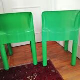 Pair of chairs. Carlo Bartoli. Kartell. Model 4875
