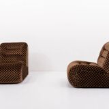 Groupe de sièges modulaires italiens modernes du milieu du siècle, années 1970