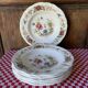 Six assiettes creuses 1960 Sarreguemines modèle Eden