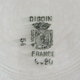 Digoin Sarreguemines 9420 carnation 2 flat plates