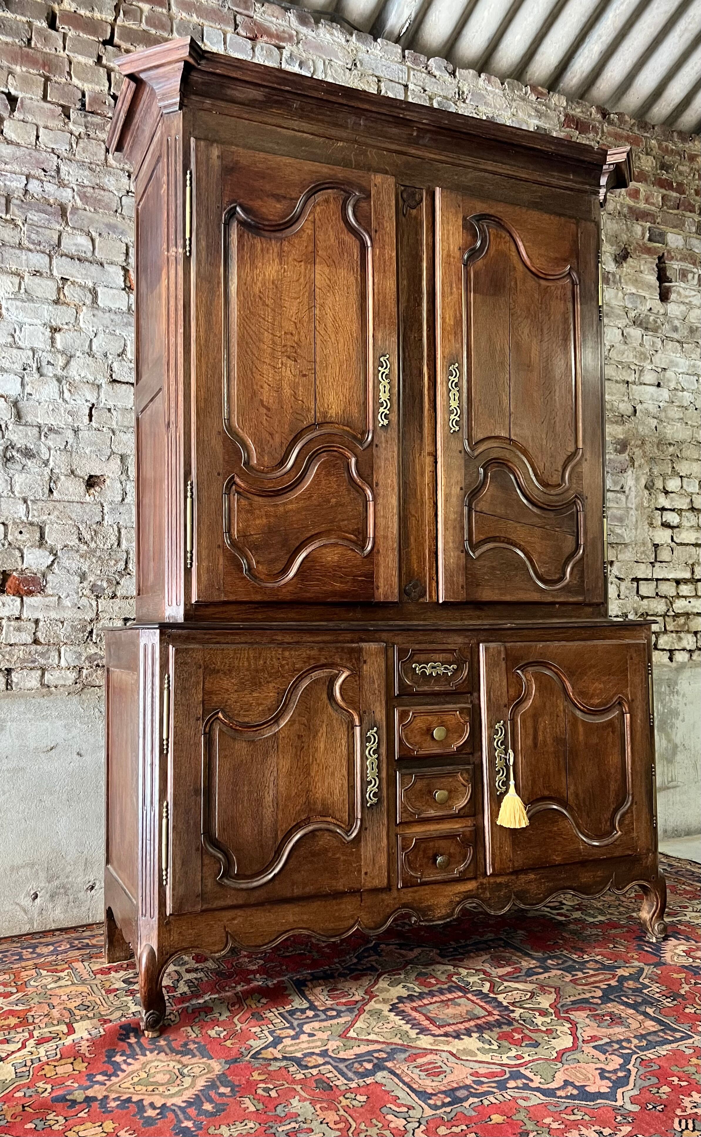 Buffet two oak bodies of period Louis XV XVIII th century