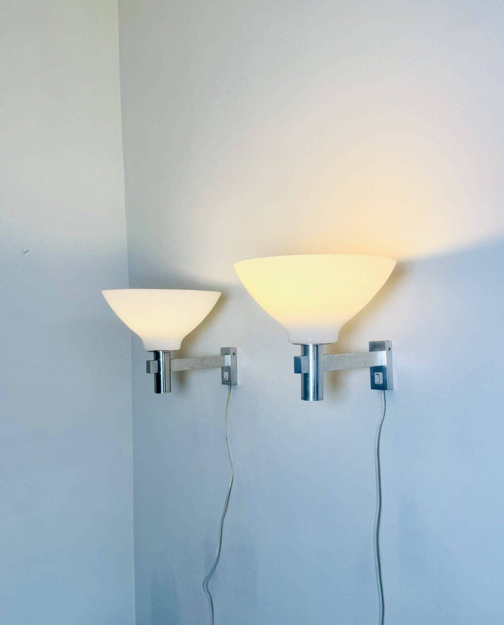 Pair Of Uplighter Wall Lamps By Raak Amsterdam, The Netherlands 1960S
