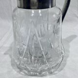 Crystal and silver-plated jug