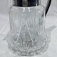 Crystal and silver-plated jug