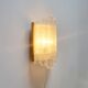 Ice glass wall lights from doria leuchten, germany, 1960s