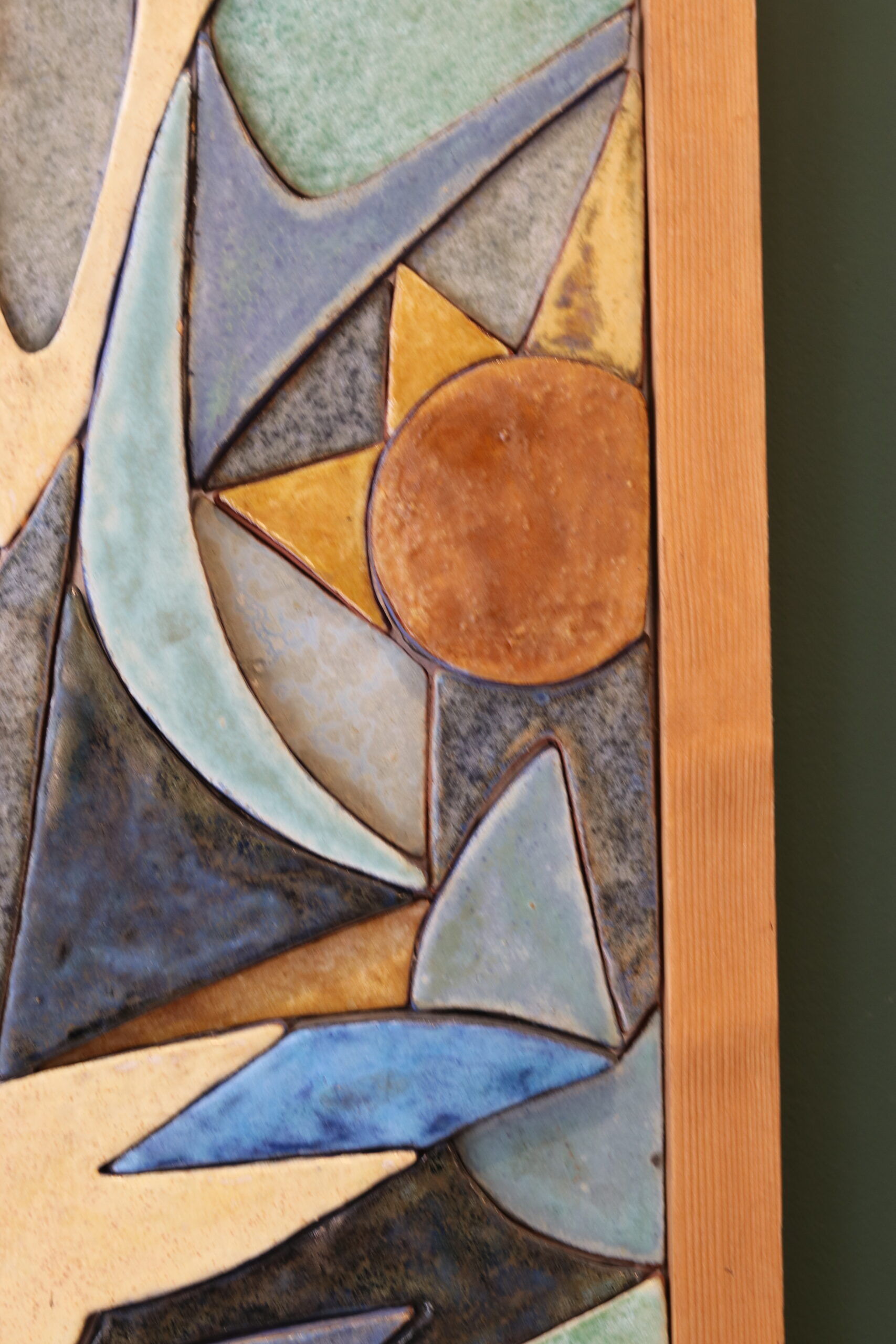 Belgian ceramic wall panel — late 1970s