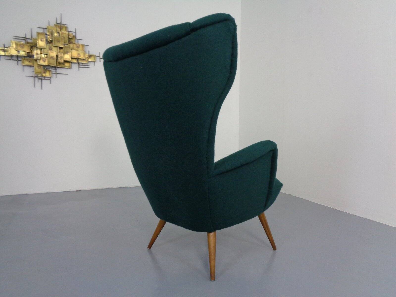 French Kvadrat Tonica Wingback Chair, 1950s