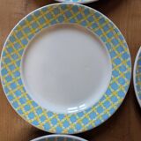 8 Digoin Sarreguemines dinner plates
