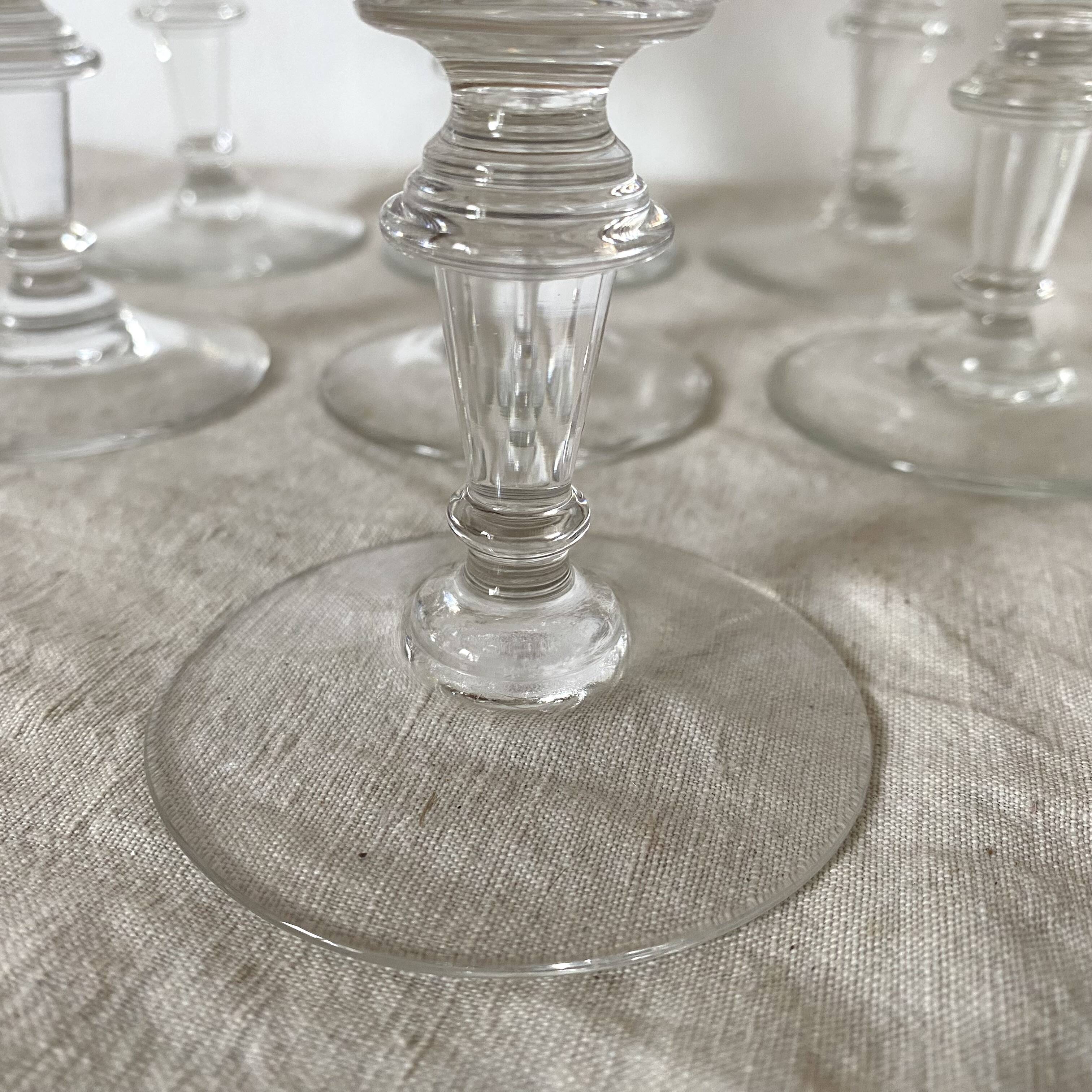 Stemmed glasses, wine glasses from the 1960s