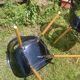 Lot of Opal Wox grey smoke chairs with beech legs.