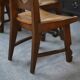 8 rustic oak chairs combining modern lines and Breton craftsmanship by a student of Joseph Savina 1950s