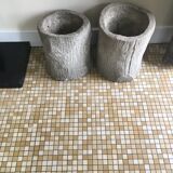 Pair of concrete planters