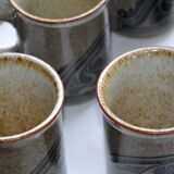 6 mug tasses en grès scotland céramic