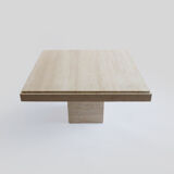 Travertine coffee table
