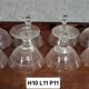 8 engraved crystal champagne glasses from the Napoleon III period